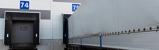 Truck loading warehouse