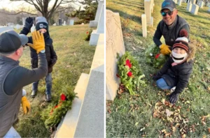Wreaths Across America event